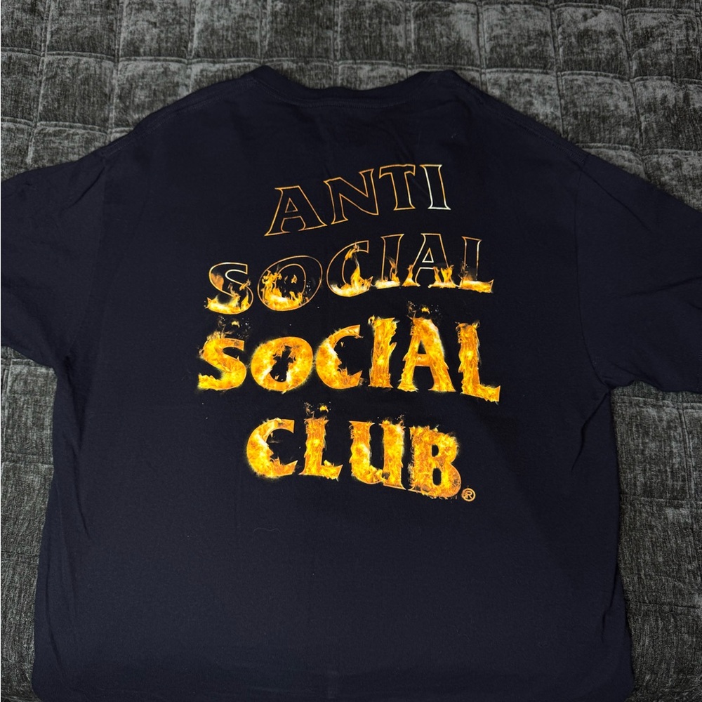 Anti Social Social Club Tee with Fire Logo